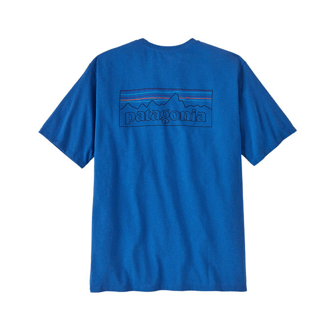 T-SHIRT LOGO RESPONSIBILI-TEE Man Outline Vessel Blue