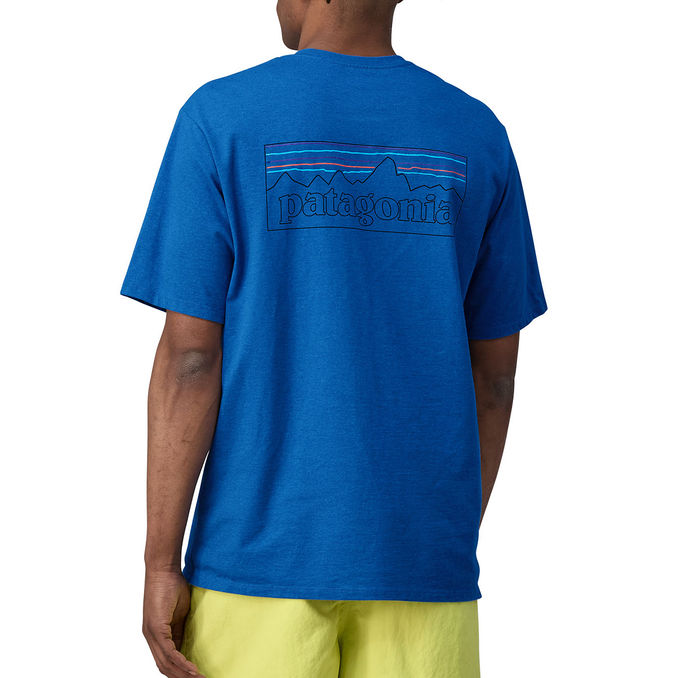 T-SHIRT LOGO RESPONSIBILI-TEE Man Outline Vessel Blue
