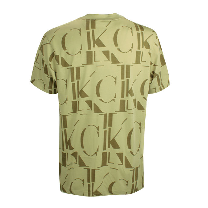 CALVIN KLEIN JEANS T-SHIRT LOGO Uomo Aop Wheat Fields | Mascheroni Store