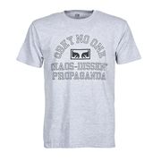 T-SHIRT OBEY NO ONE EYES WITH LETTERING Man Gray Melange Black T-SHIRT OBEY NO ONE EYES WITH LETTERING Man Gray Melange Black