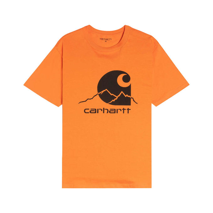 T-SHIRT OUTDOOR Man Orange Black