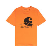 T-SHIRT OUTDOOR Man Orange Black T-SHIRT OUTDOOR Man Orange Black