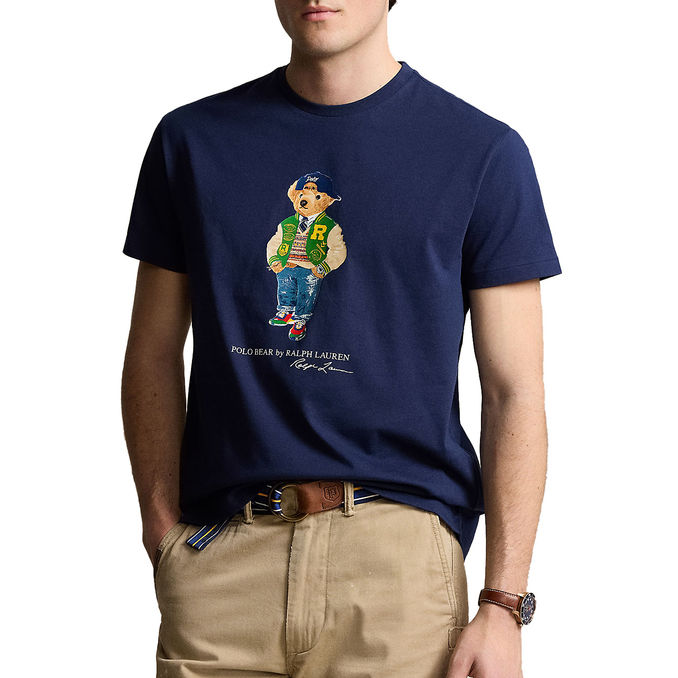 T-SHIRT PATCH BEAR Men Newport Navy Vrsy