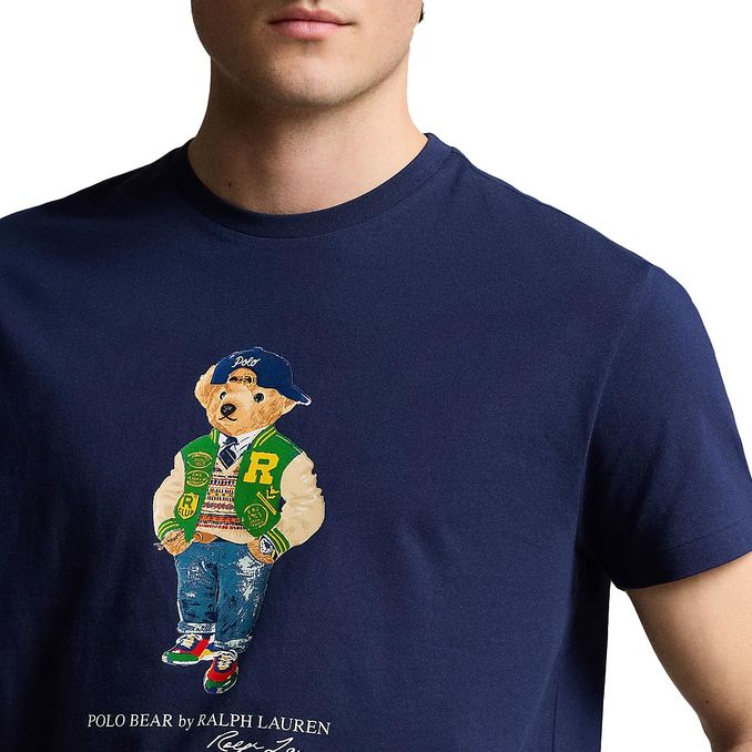 T-SHIRT PATCH BEAR Men Newport Navy Vrsy