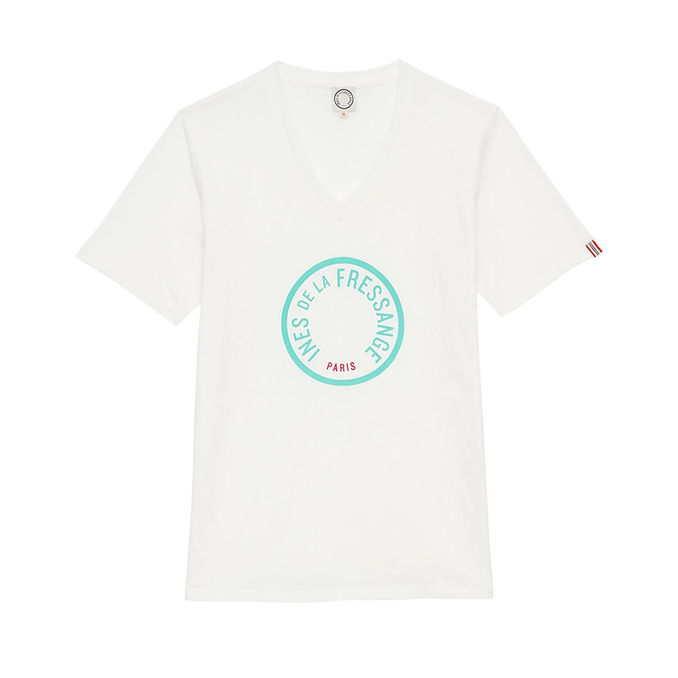 T-SHIRT PIA Woman Ecru Turquoise