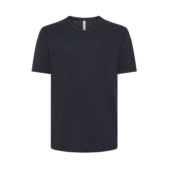 T-SHIRT ROUND BOTTOM Man Navy Blue