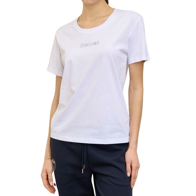 T-SHIRT RUBBERIZED LOGO PUMP Woman White