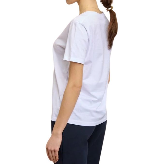 T-SHIRT RUBBERIZED LOGO PUMP Woman White