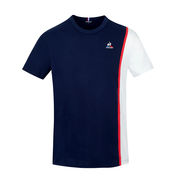 T-SHIRT SAISON CON LOGO Uomo Blue Nuit White T-SHIRT SAISON CON LOGO Uomo Blue Nuit White