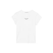 T-SHIRT STACKED LOGO TIGHT Woman Bright White T-SHIRT STACKED LOGO TIGHT Woman Bright White