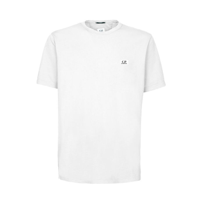 C.P. COMPANY T-SHIRT TACTING PIQUET Man Gauze White | Mascheroni Store