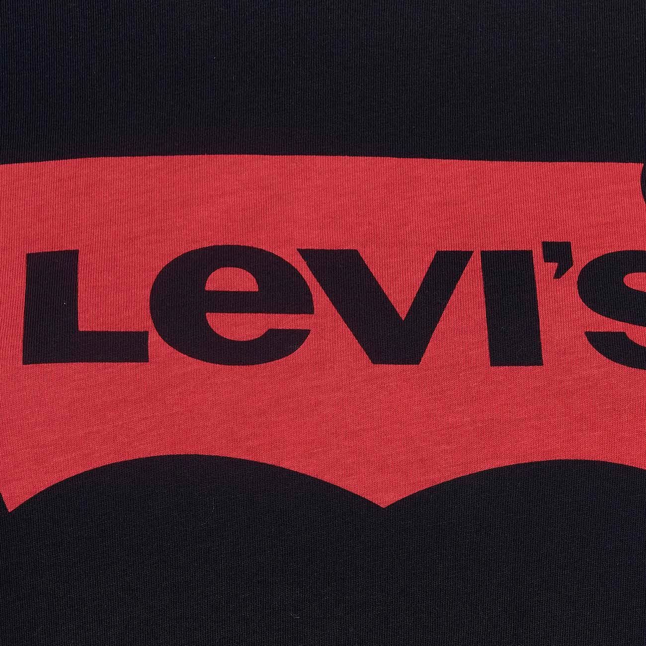 LEVIS T-SHIRT THE PERFECT GRAPHIC TEE WITH LOGO Woman Black Red |  Mascheroni Sportswear