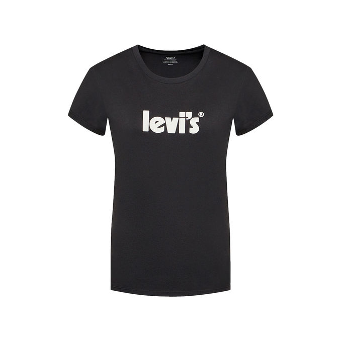 T-SHIRT THE PERFECT TEE SEASONAL POSTER LOGO Woman Caviar Blk