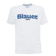 T-SHIRT WITH LOGO WRITING Man Optical White T-SHIRT WITH LOGO WRITING Man Optical White