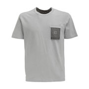 UNDER ARMOUR T-SHIRT WITH UA VERTICAL LEFT PRINT Man Grey UNDER ARMOUR T-SHIRT WITH UA VERTICAL LEFT PRINT Man Grey