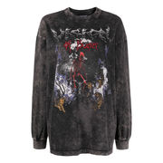 T-SHIRT WITH ROCK MOON PRINT Woman Grey T-SHIRT WITH ROCK MOON PRINT Woman Grey