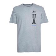 T-SHIRT WITH UA VERTICAL LEFT PRINT Man Grey melange T-SHIRT WITH UA VERTICAL LEFT PRINT Man Grey melange