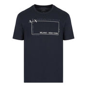 T SHIRT WRITING LOGO ON BOTTOM Man Navy T SHIRT WRITING LOGO ON BOTTOM Man Navy