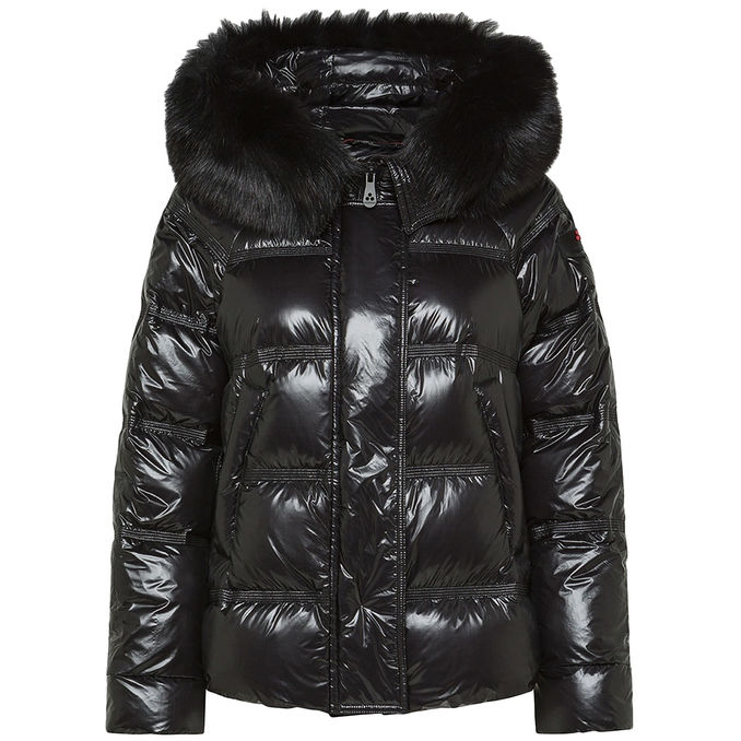 TAKAN RP MID FUR SHINY DOWN JACKET