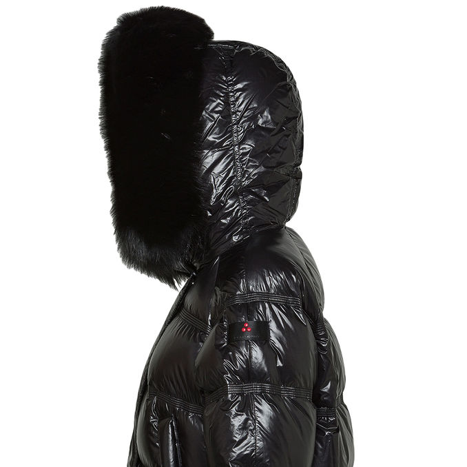 TAKAN RP MID FUR SHINY DOWN JACKET