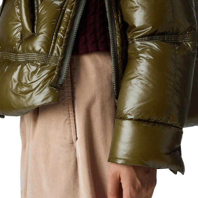 TAKAN RP MID FUR SHINY DOWN JACKET