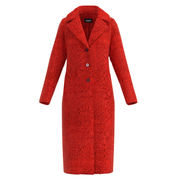 TANDEM BOUCLE COAT' LONG Woman Orange TANDEM BOUCLE COAT' LONG Woman Orange