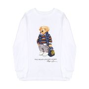 TEDDY PRINT T-SHIRT WITH LONG SLEEVES Kid White TEDDY PRINT T-SHIRT WITH LONG SLEEVES Kid White