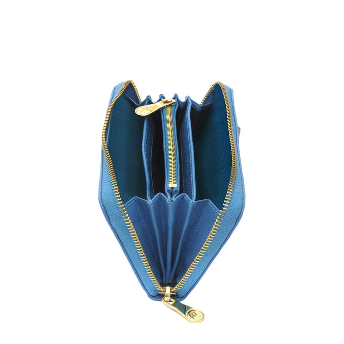 TIFFANY WALLET WITH ZIP Woman Light Blue