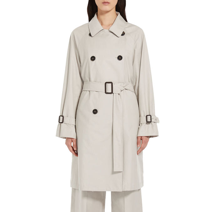 TITRENCH COTTON TRENCH COAT Woman Ecru