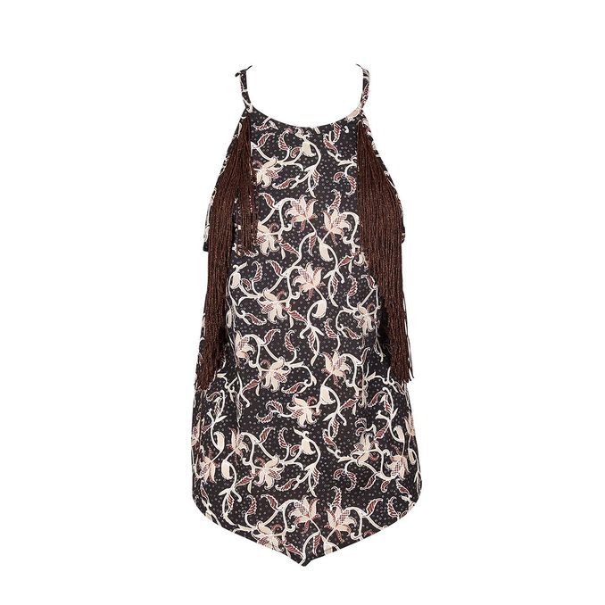 TITUBANTE FOLIAGE FRINGE TOP