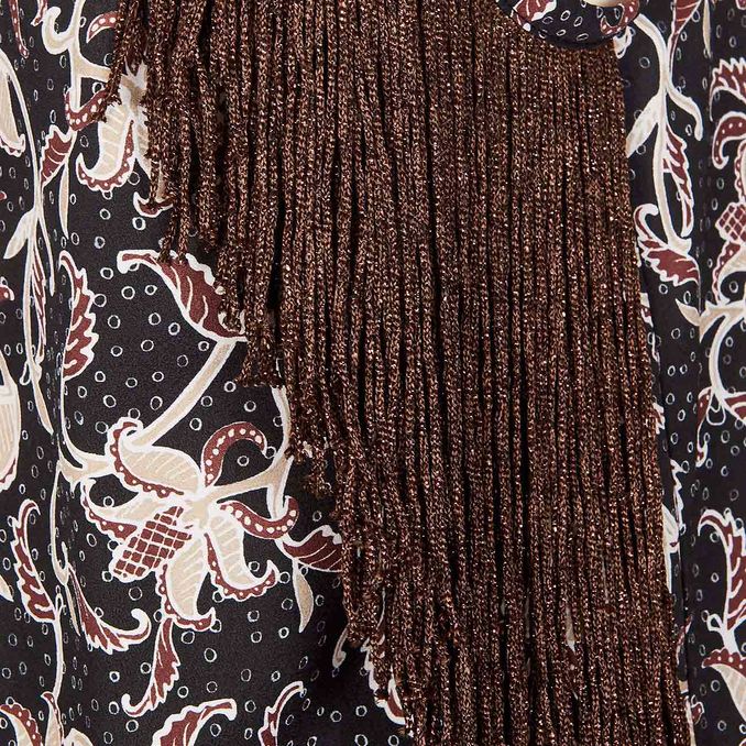 TITUBANTE FOLIAGE FRINGE TOP