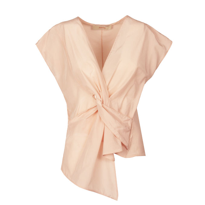 TOP FRONT KNOT Woman Pale Pink