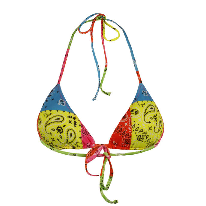 TOP LEAH CLASSIC TRIANGLE TOP Woman Bandana Round Fluo