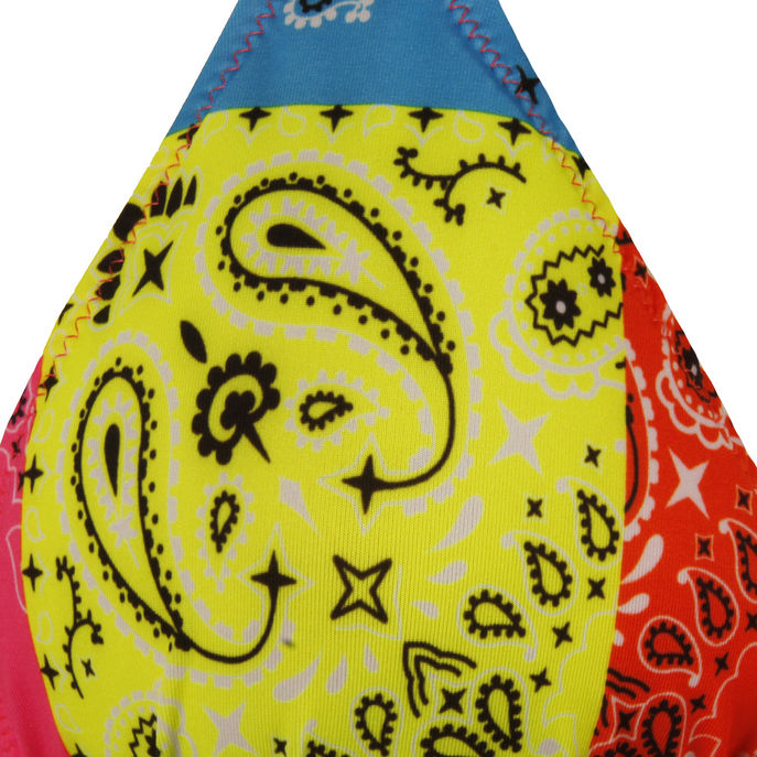 TOP LEAH CLASSIC TRIANGLE TOP Woman Bandana Round Fluo