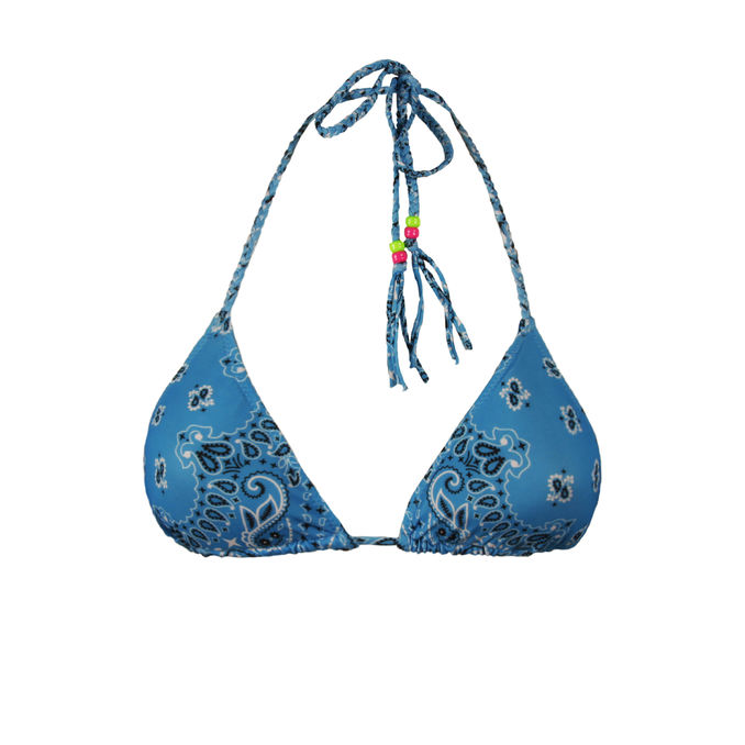 TOP LEAH CLASSIC TRIANGLE TOP Woman Light Blue