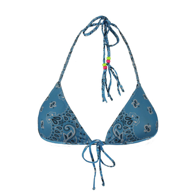 TOP LEAH CLASSIC TRIANGLE TOP Woman Light Blue