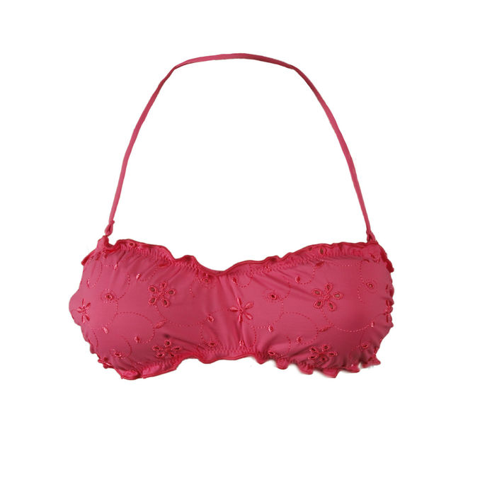 TOP LIBRA FROU FROU BANDEAU Woman Flower Embroidery