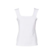TOP WITH BUTTONS ON THE BACK IN JERSEY Woman Vanillia TOP WITH BUTTONS ON THE BACK IN JERSEY Woman Vanillia
