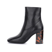 TORTOISESHELL WIDE HEEL ANKLE BOOTS Woman Black TORTOISESHELL WIDE HEEL ANKLE BOOTS Woman Black