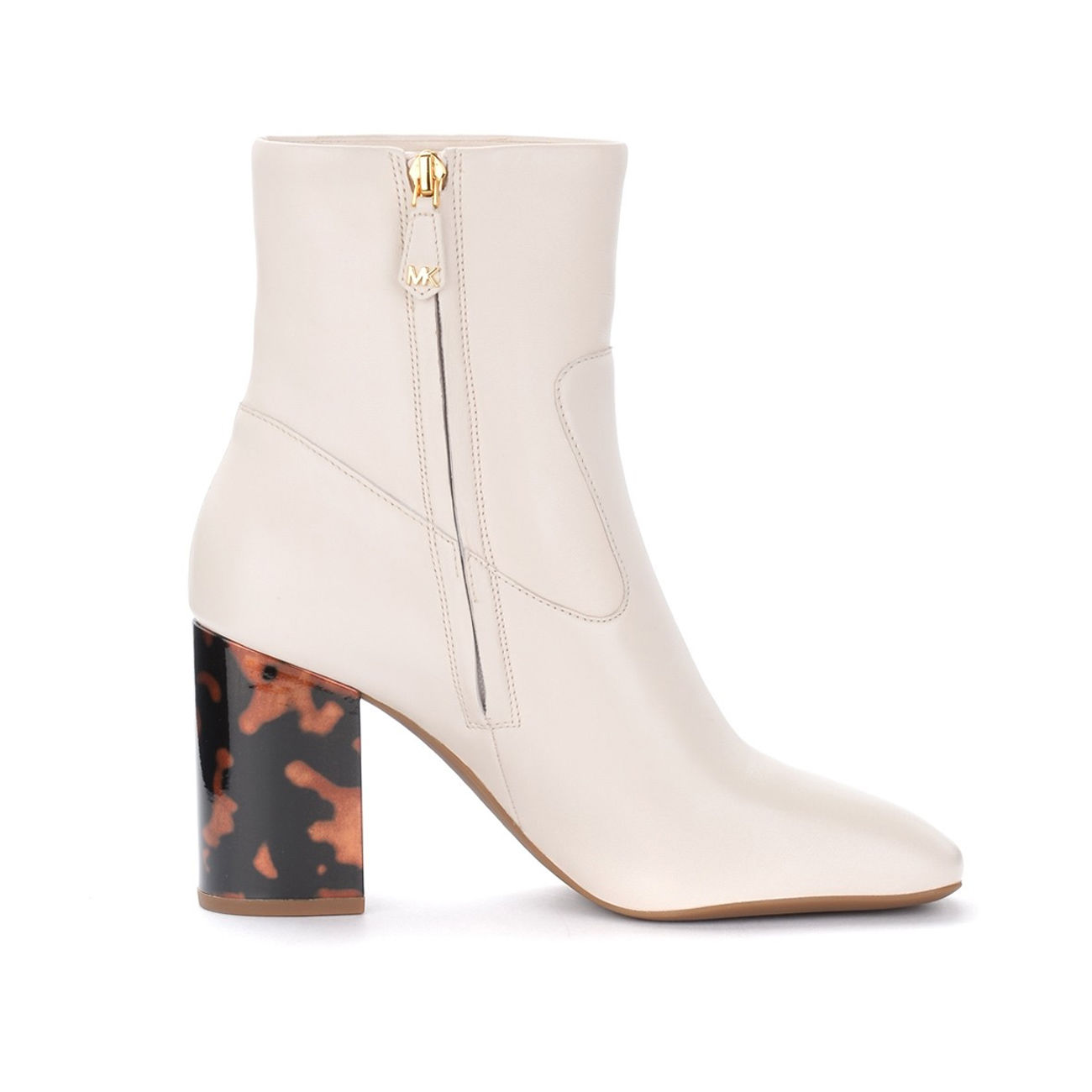 MICHAEL KORS TORTOISESHELL WIDE HEEL ANKLE BOOTS Woman Light cream |  Mascheroni Store