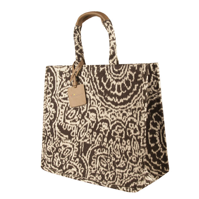 TOTE BAG BIG CAYO LARGO Black White