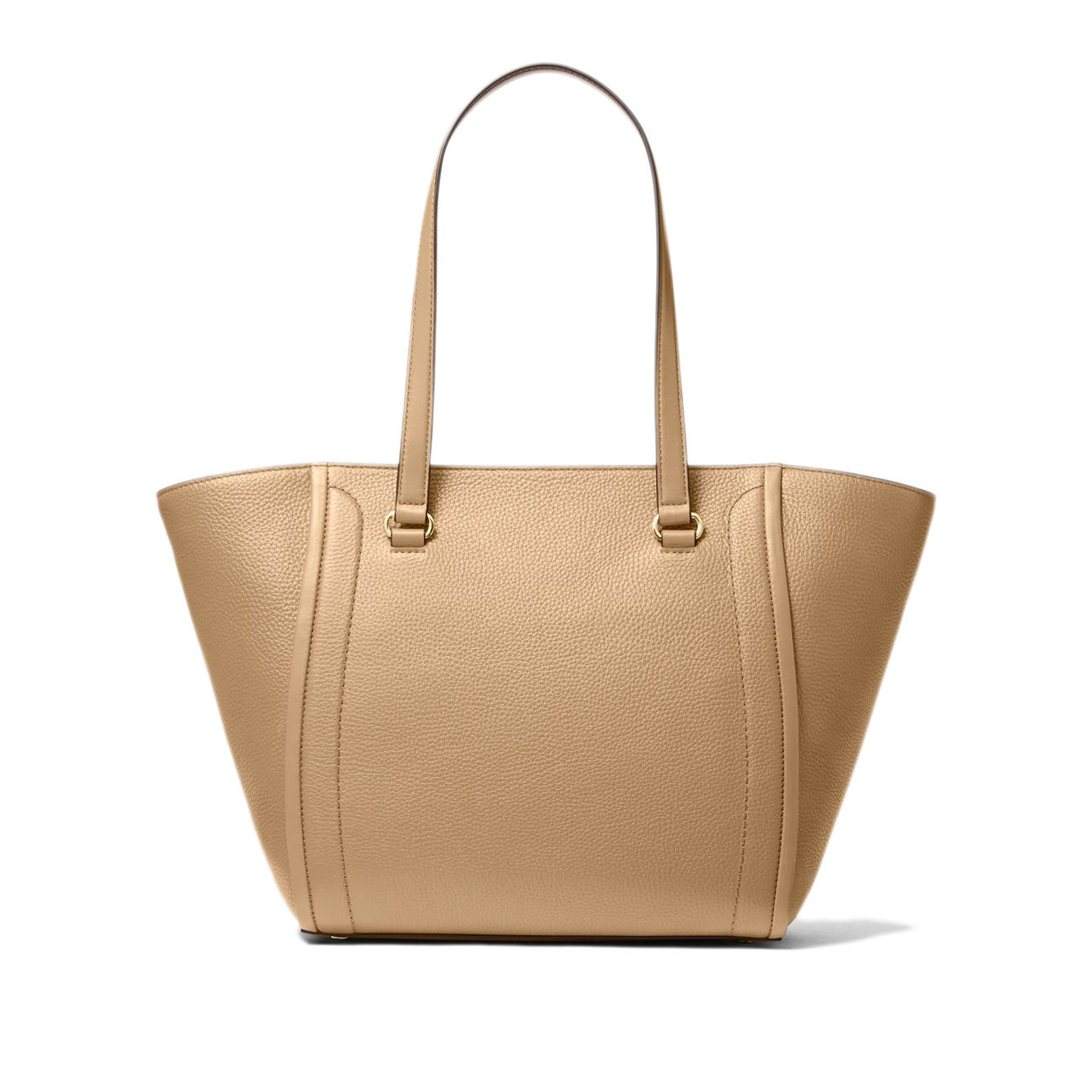 MICHAEL KORS TOTE BAG IN HAMMERED LEATHER Woman Camel | Mascheroni Store