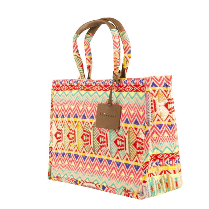 TOTE BAG MOOREA MID Multicolor Fuxia Fluo