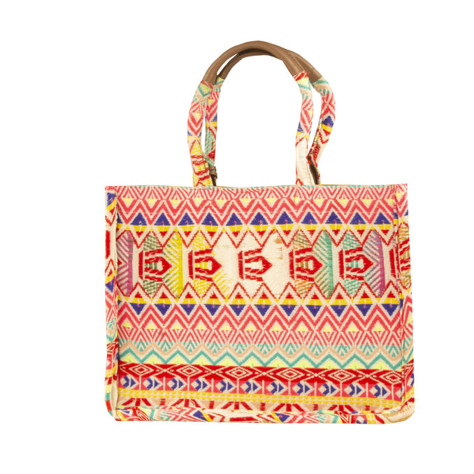 TOTE BAG MOOREA MID Multicolor Fuxia Fluo
