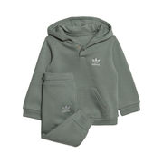 TRACKSUIT ADICOLOR HOODIE SET Kids Silver Green TRACKSUIT ADICOLOR HOODIE SET Kids Silver Green