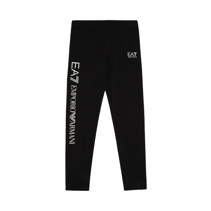 TRAIN SHINY LEGGINGS WITH LOGO Girl Black