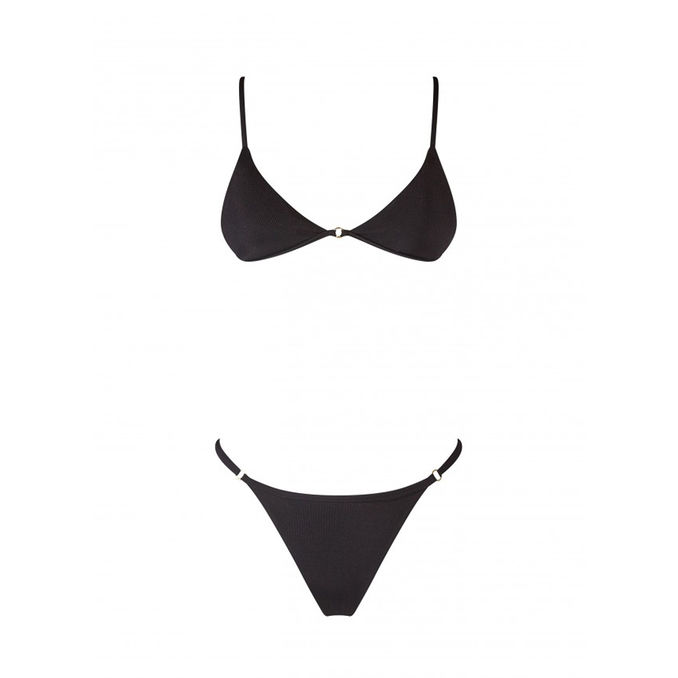 MATINEE TRAINGLE BIKINI Woman Black | Mascheroni Store