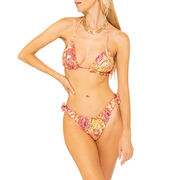 TRIANGLE BIKINI AND SLIP STRAPS Woman Acid Blossom TRIANGLE BIKINI AND SLIP STRAPS Woman Acid Blossom
