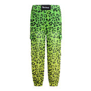TROUSERS ANIMALIER IN CHIFFON Woman Spotted Green Fluo Yellow TROUSERS ANIMALIER IN CHIFFON Woman Spotted Green Fluo Yellow