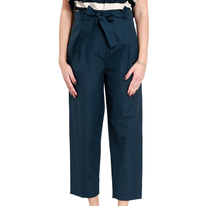 TROUSERS ATTILIO Woman Sea Blue